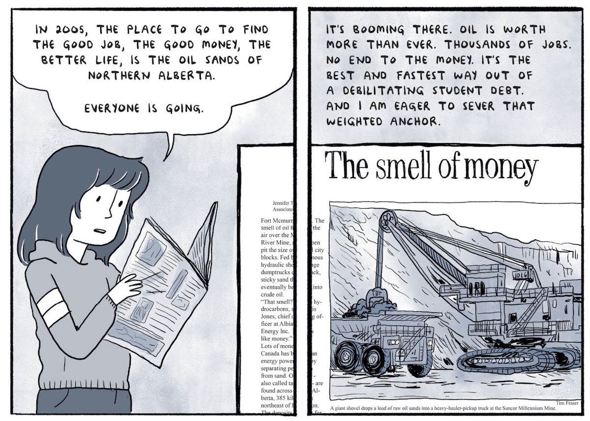 An excerpt from Kate Beaton's book Ducks: Two Years in the Oil Sands